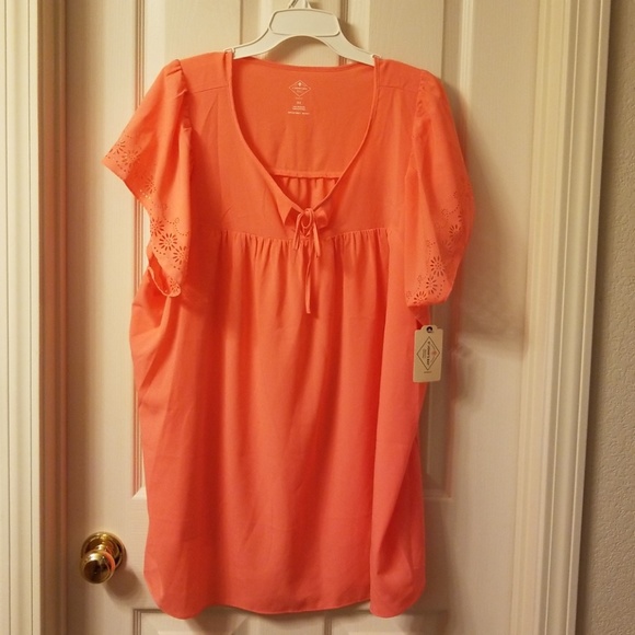 St. John's Bay Tops - NWT ST JOHNS BAY COLORED PINAFORE STYLE BLOUSE